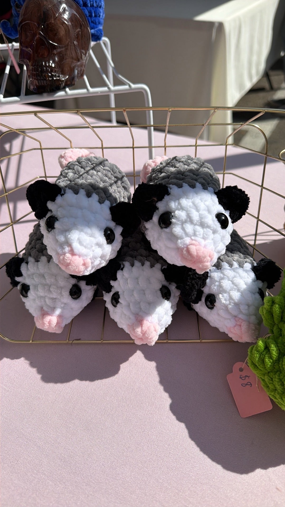 Crochet Opossum Stuffed Animal