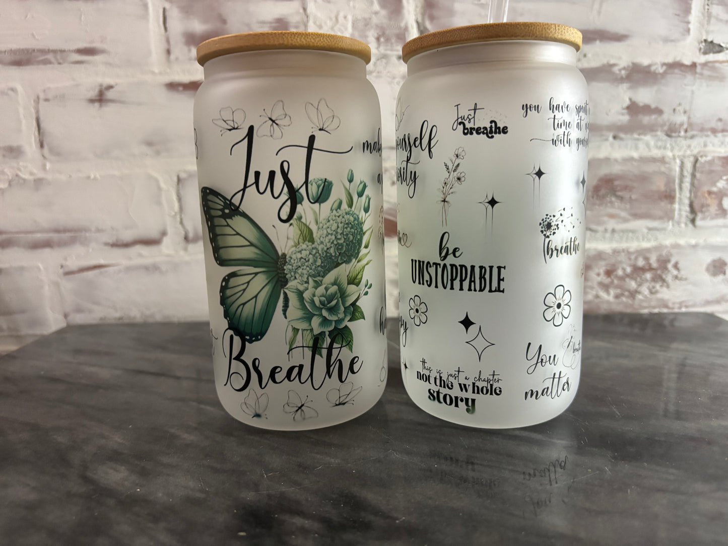 16 Oz Glass Tumbler
