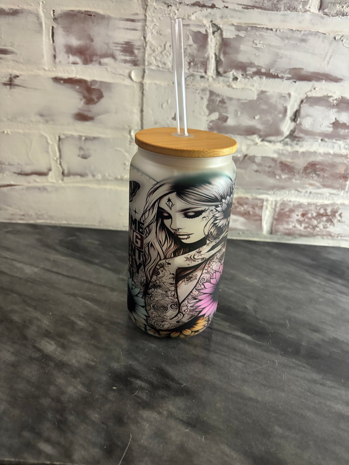 16 Oz Glass Tumbler